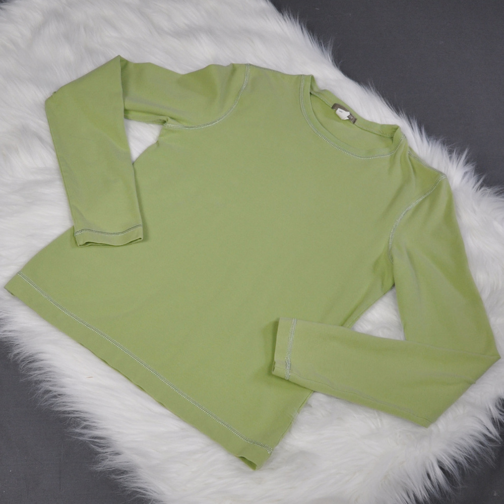 J. Crew Lime Green Long Sleeve Layering T Shirt M